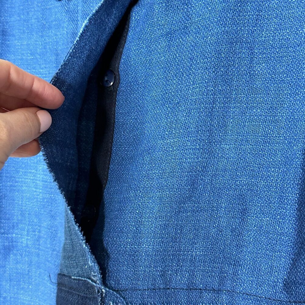 Sandrine Rose Patchwork Button Up Shacket Tunic D… - image 7